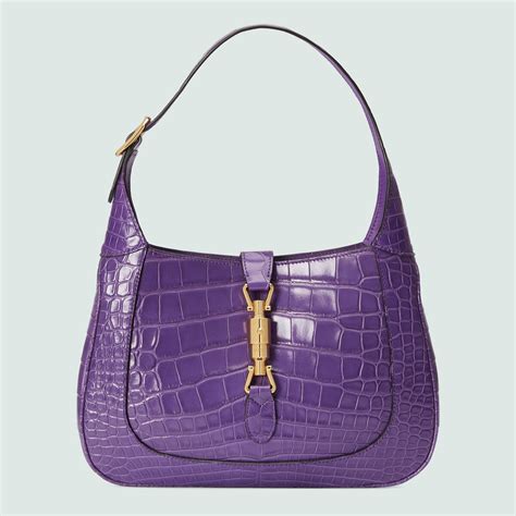 gucci crocodile jackie bag|gucci guccissima shoulder bag.